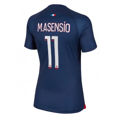 Fotballdrakt Dame Paris Saint-Germain Marco Asensio #11 Hjemmedrakt 2023-24 Kortermet